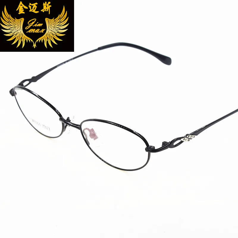 

New Women Style Stainless Steel Eye Glasses 2016 Quality Fashion Rhinestone Optical Frame Brand Design Eyewear For Women Oculos