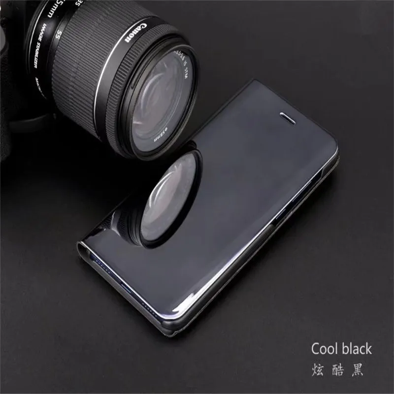 Зеркальная прозрачная подставка для Huawei p9 p10 plus p20 lite pro Чехол P smart Cover huawei p8 2017 honor 10