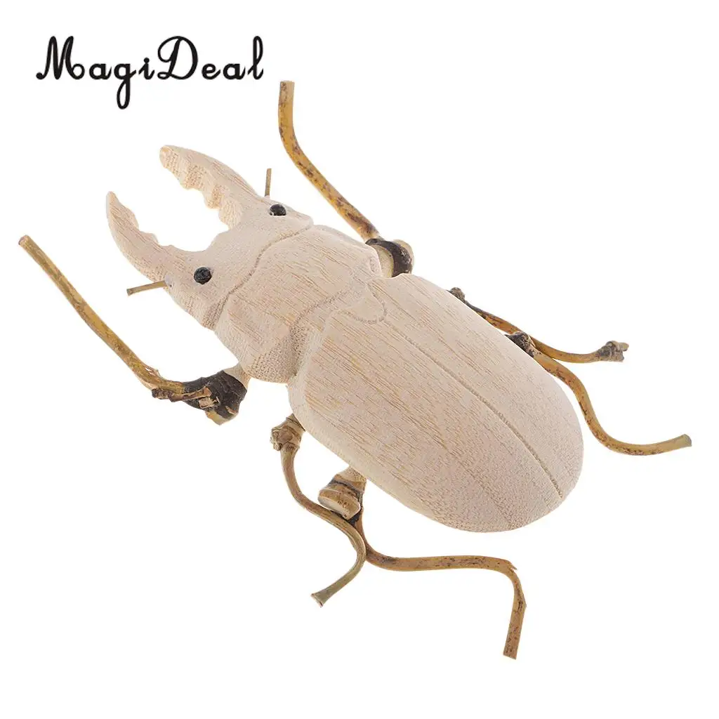 1 Piece Wooden Educational Toys Wood and Bamboo Bugs Shape Prank Toy | Дом и сад