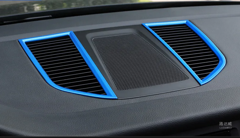 Хромированная вентиляционная рамка для кондиционирования воздуха, декоративная панель вытяжки, декоративная полоса, 3D наклейка для Porsche Macan