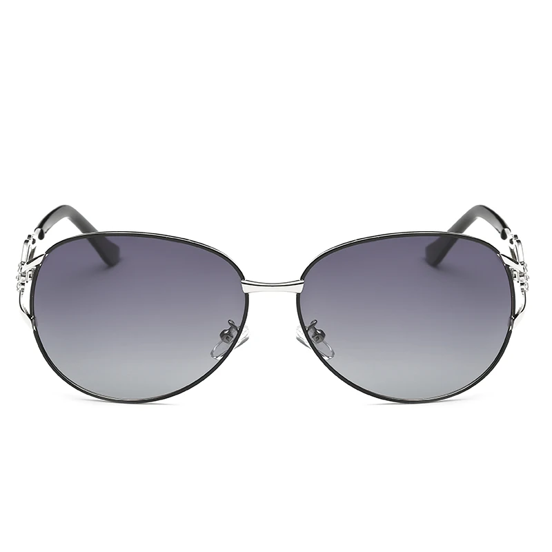 Женские солнцезащитные очки 163 Поляризованные зеркальные со стразами |