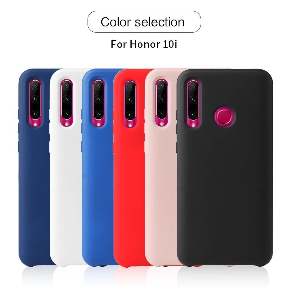 Etui huawei P Smart чехол для телефона на Funda huawei Honor 10i чехол Официальный жидкий силиконовый мягкий чехол Honor 10i чехол