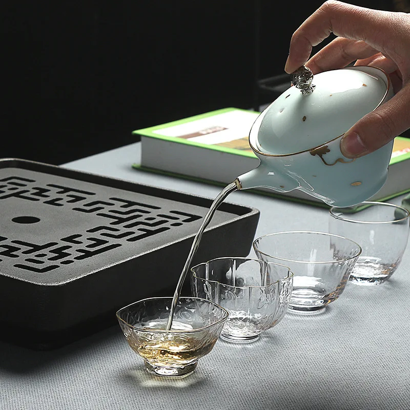 Ручная работа японский стеклянный чай кунг-фу описание Пномпеня маленькая