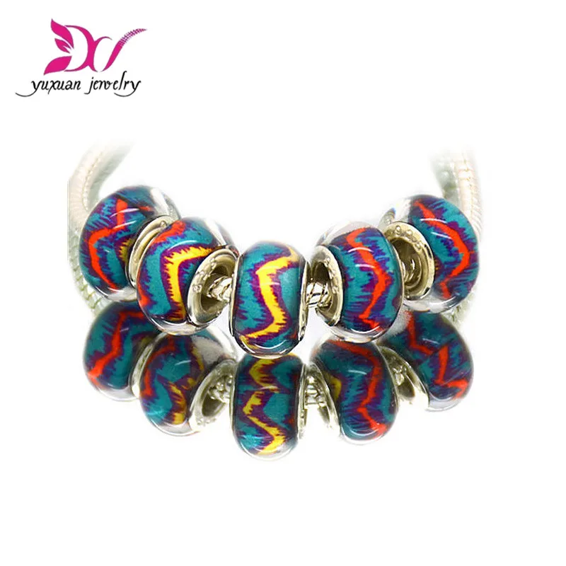 Посеребренные фиолетовые бусины для самостоятельной сборки акриловые с большим