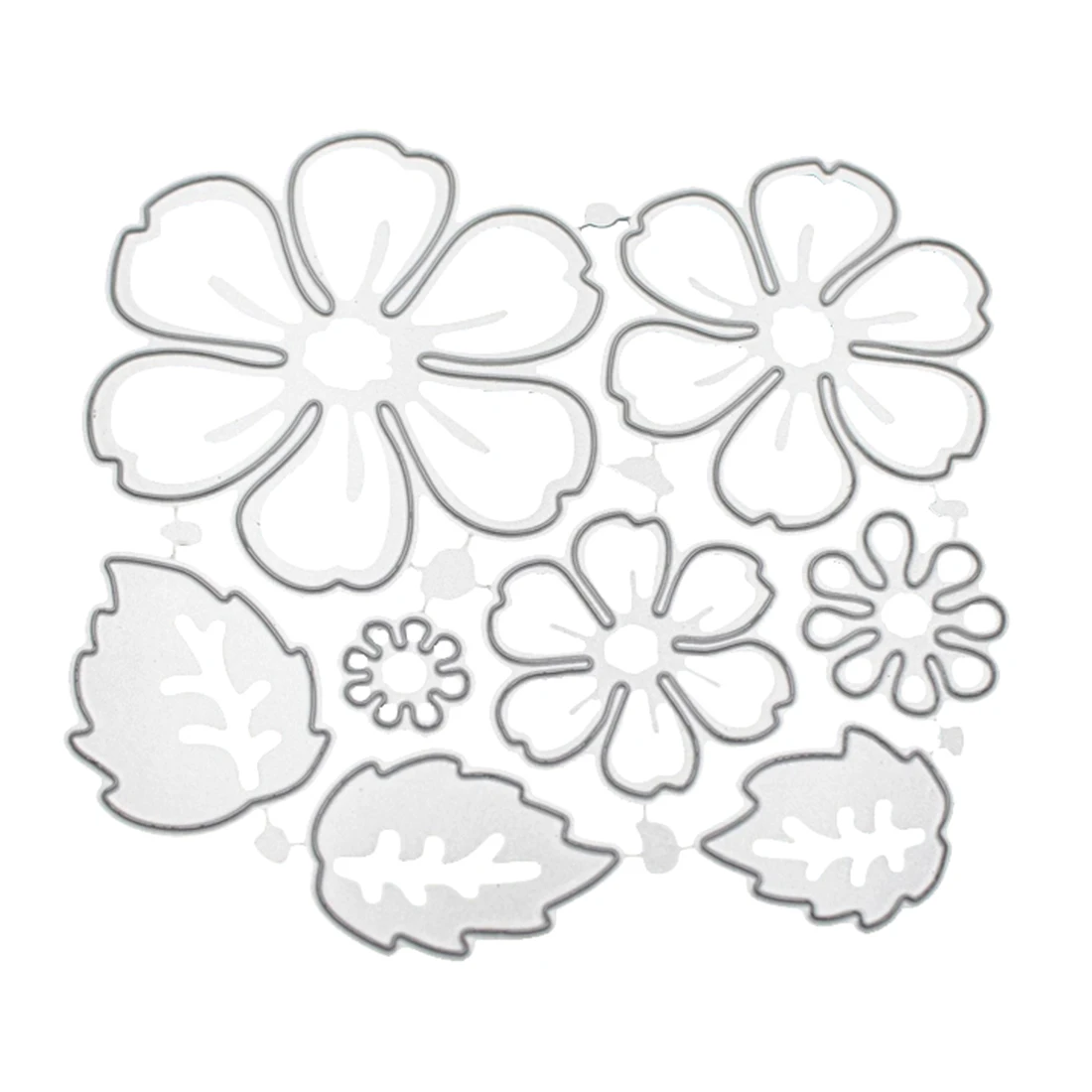 Металлические режущие штампы 8 шт цветок весенний лист Трафаретный Скрапбукинг