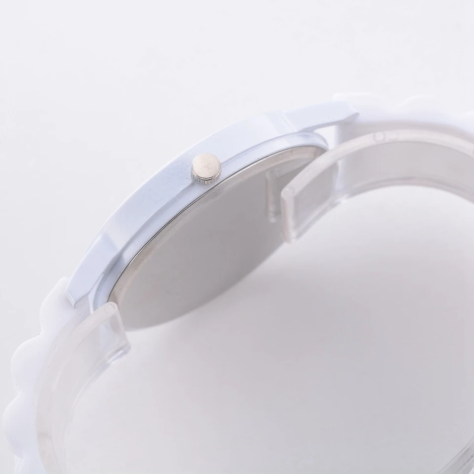 Модные женские часы повседневные кварцевые с силиконовым каучуком и