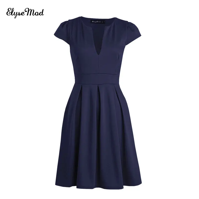 Платье До Колена С V образным вырезом и рукавами крылышками|special occasion dresses|special