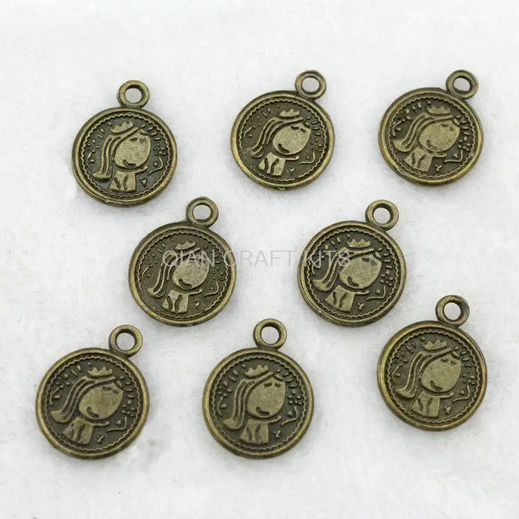 150 шт. Очаровательная античная бронза 16 ММ подвеска капля из цинкового сплава для