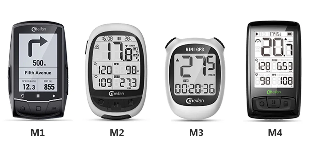 Gps велокомпьютер gps навигация для велосипеда Спидометр M1 M2 может поддерживать соединение с датчиком частоты сердечных сокращений(не включает