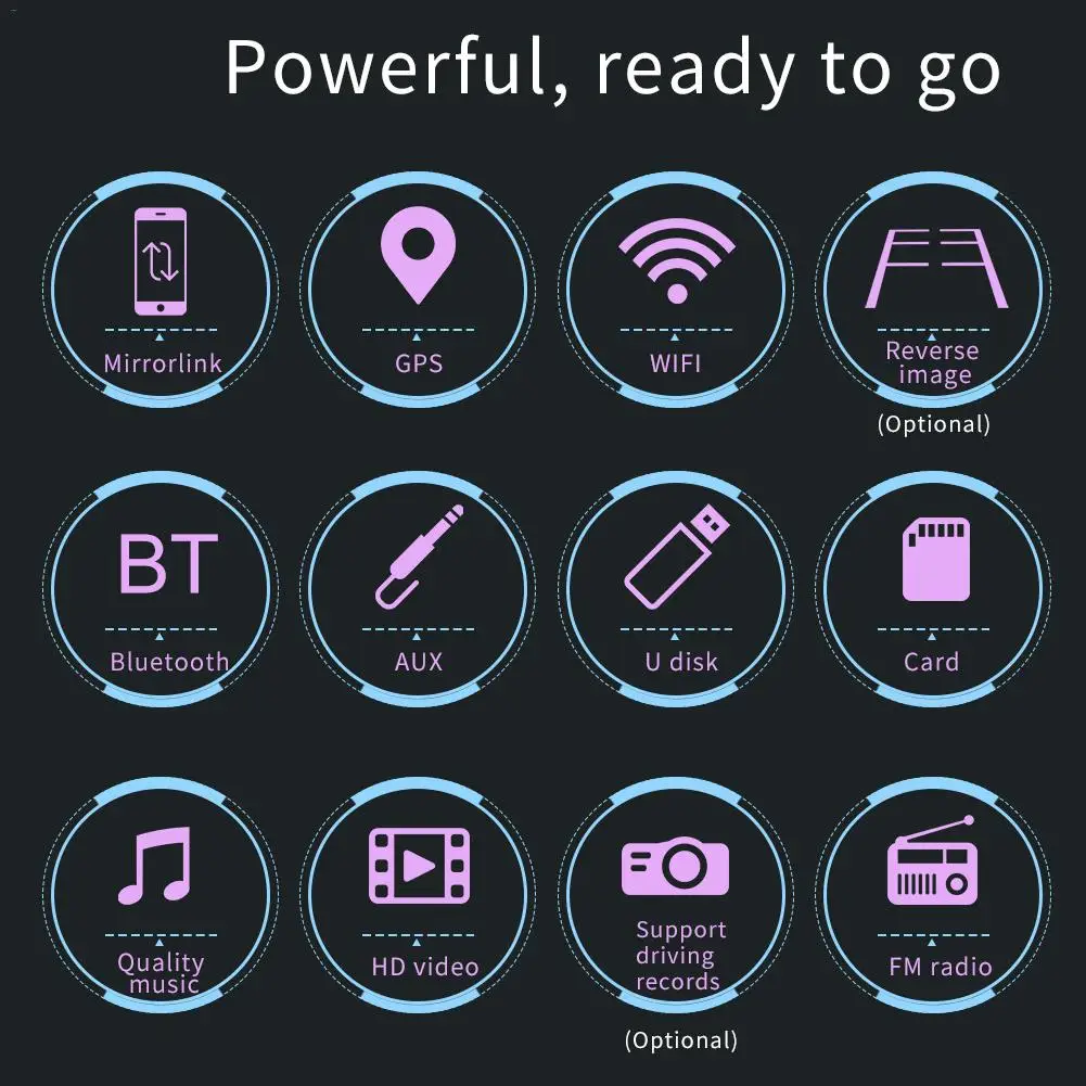 2 Din Автомобильная стерео Автомагнитола Радио Android 8 1 обратная камера HD