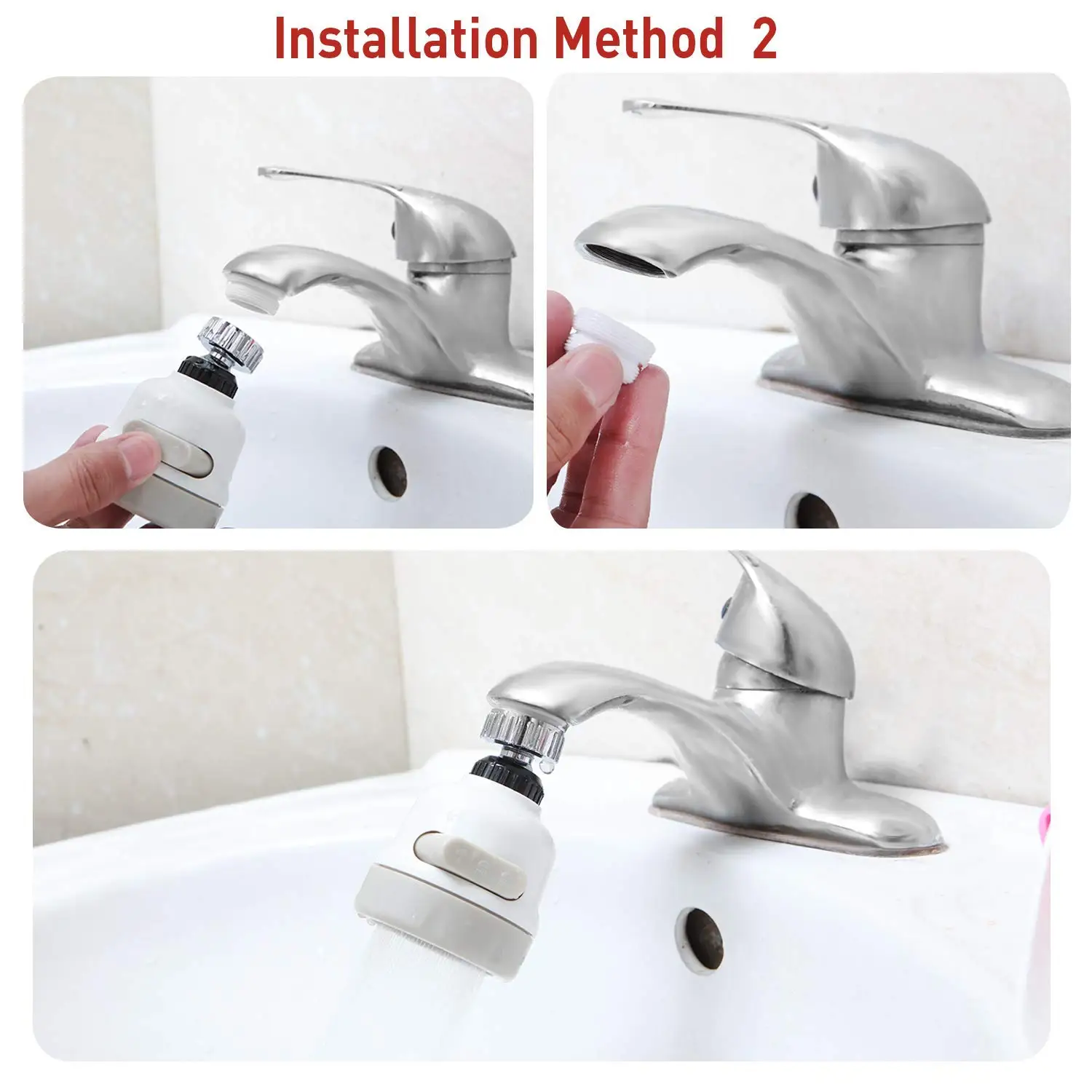 2 шт. в упаковке кухонный водный спрей водосберегающий кран распылитель 360