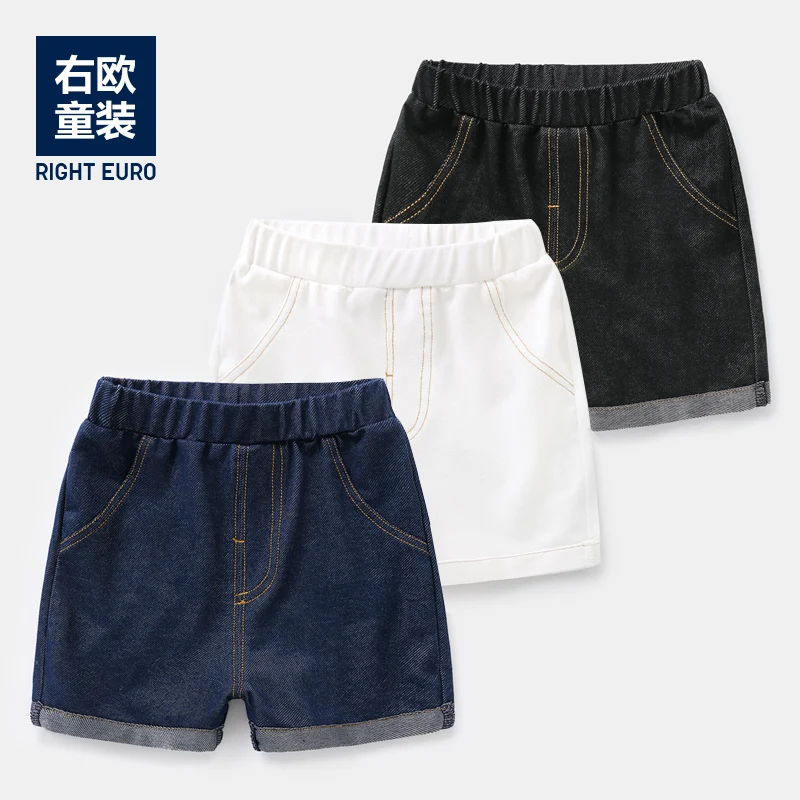 Джинсовые шорты для мальчиков лето 2019 новая детская одежда штаны 1 года детей 3
