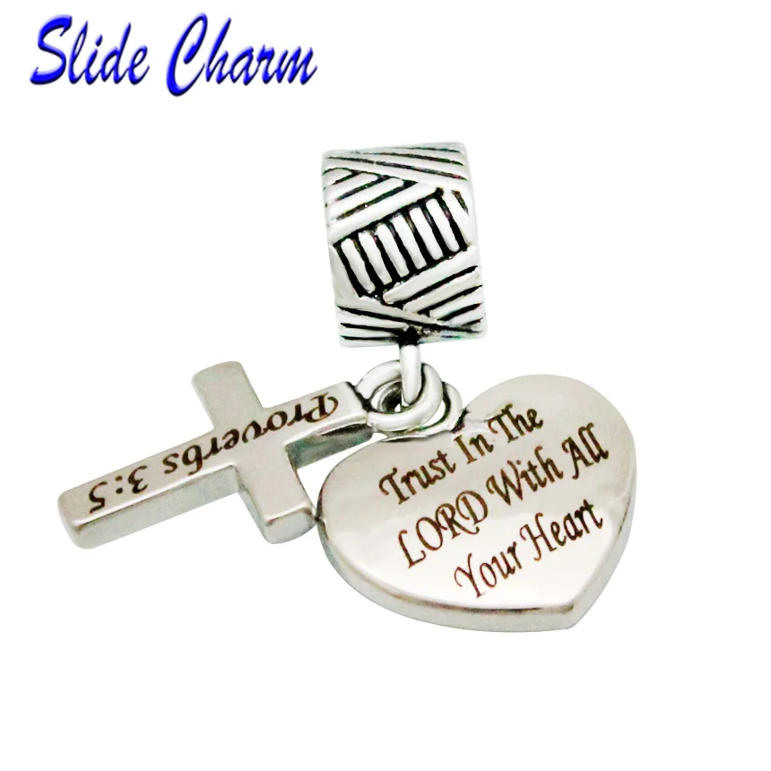 

New Charmed Craft Religious Charms Cross Charms Prayer God Suitable For Pandora Charm Bracelet DIY Making Jewelry