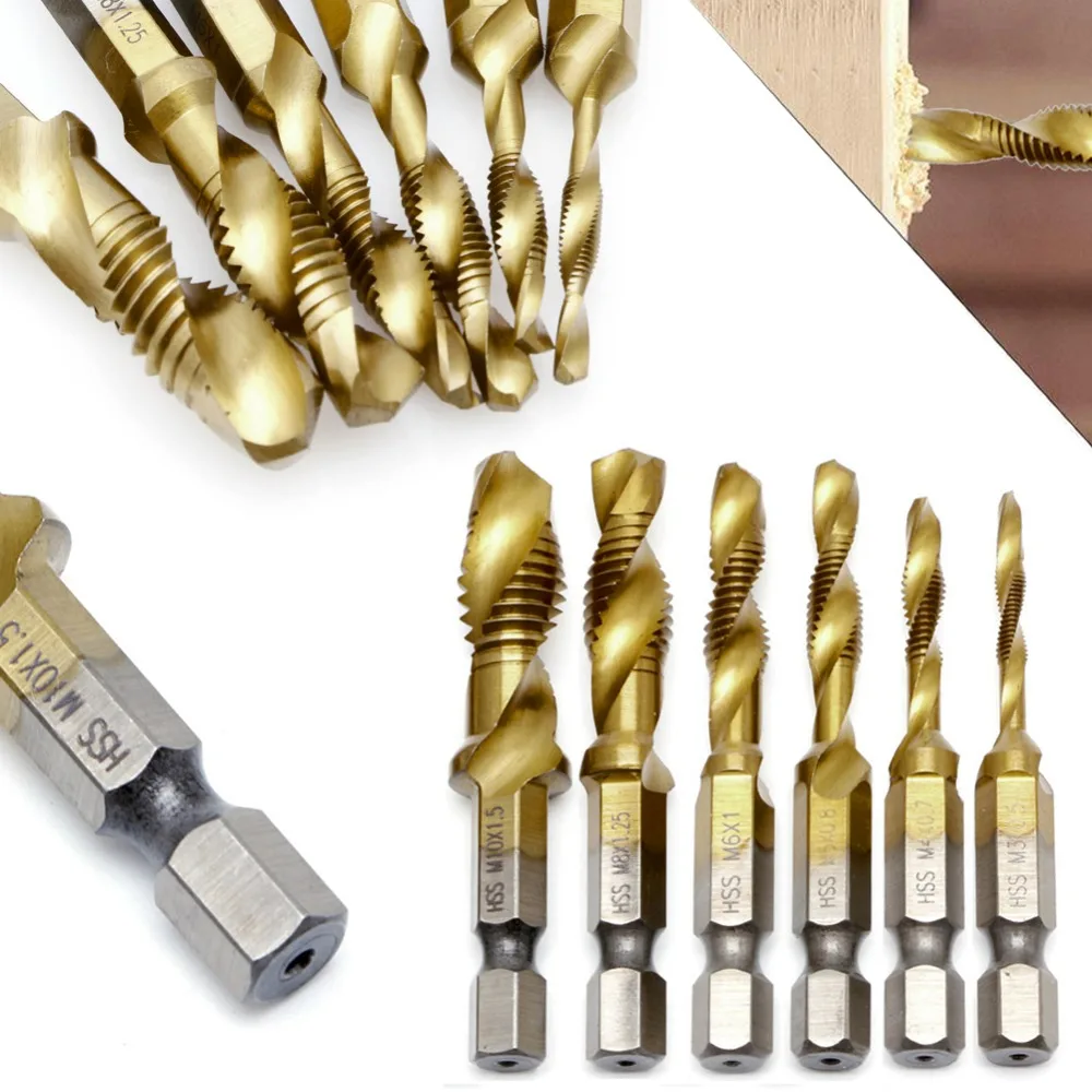 1 шт. ручной винт с титановым покрытием|drill bit|metric tap drill bitstap bit |