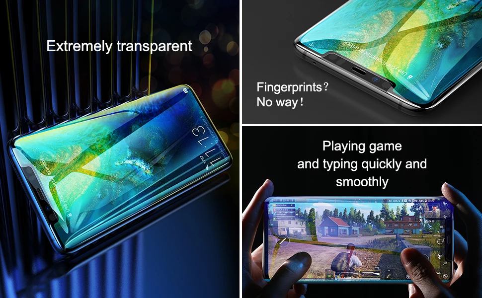 Защитная пленка Baseus 0,3 мм из закаленного стекла для huawei mate 20 Pro с полным покрытием, изогнутая пленка из закаленного стекла для huawei mate 20