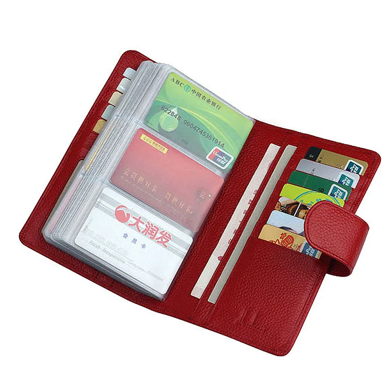 Чехол из натуральной кожи с отделениями для карт и банковских - купить по