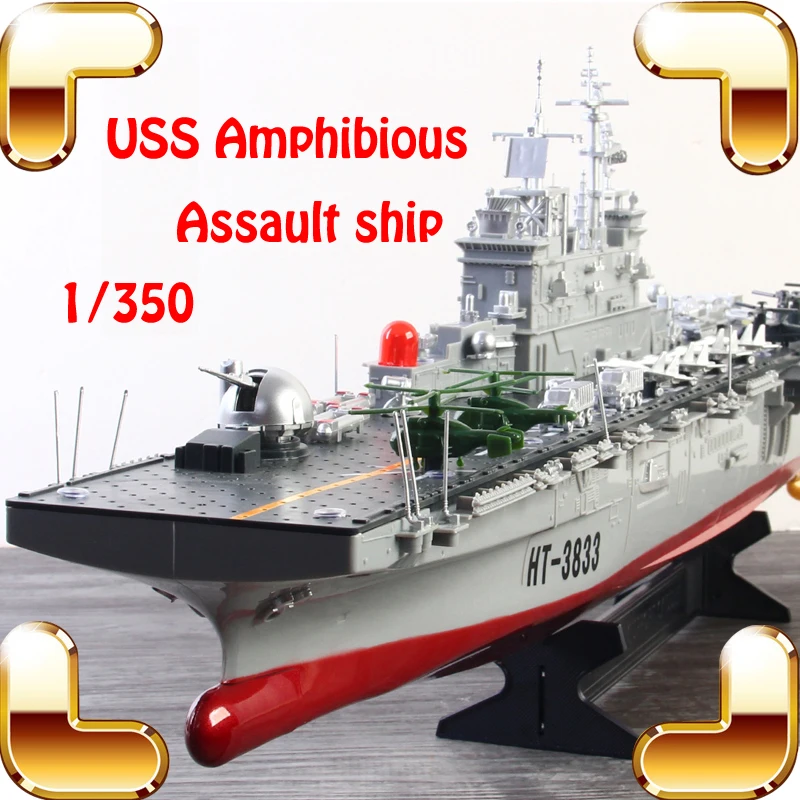 Лето подарок USS штурмовой корабль 1/350 2 4 г жестокие большой военный удаленного