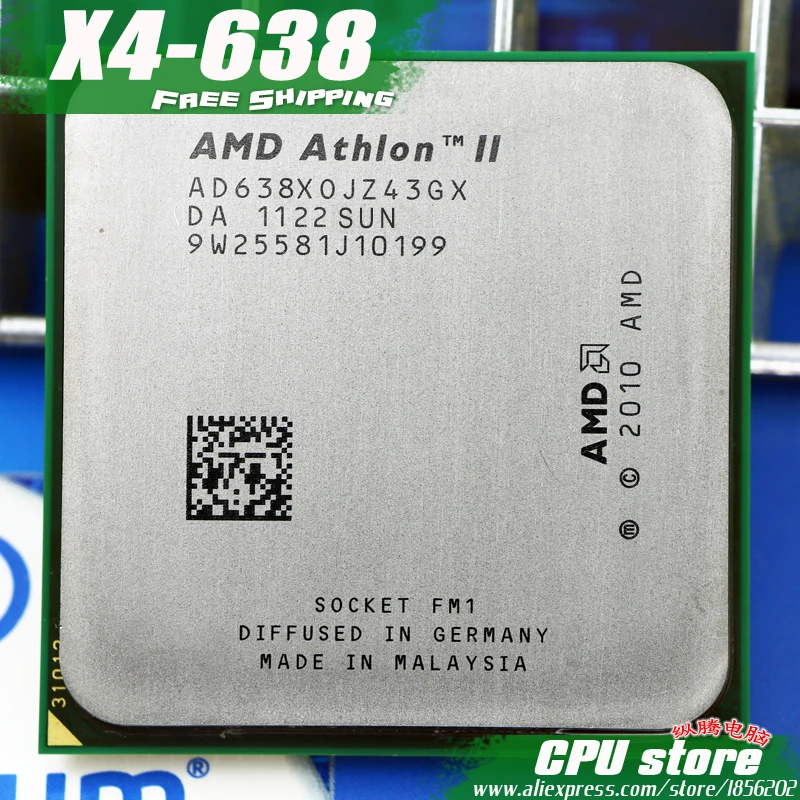 Бесплатная доставка процессор AMD X4 638 Quad-Core FM1 2 7 GHz 4MB 65W штук X4-638 (Рабочая 100%) есть