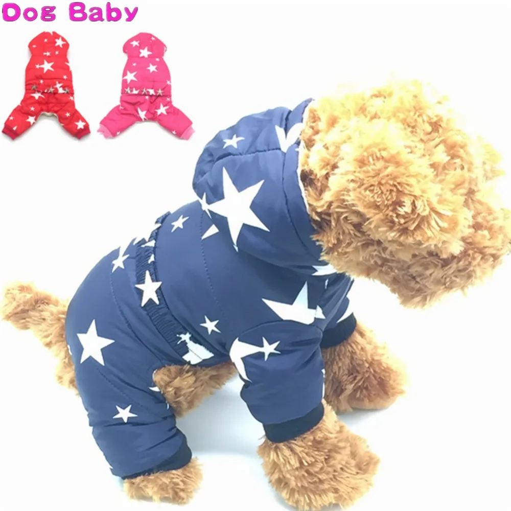 DOGBABY 100% хлопок пальто для домашних животных толстый теплый костюм собак одежда