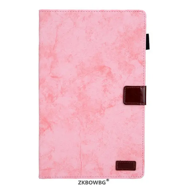 Pink Чехол для планшета с подставкой для samsung Galaxy Tab A 10,1 SM-T510 SM-T515 T510 T515 из искусственной кожи с откидной крышкой, защитный чехол - Цвет: Pink