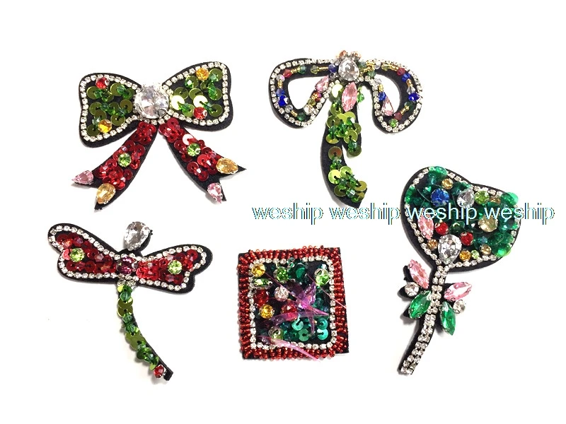 Вышивка блестками вышивка из бусин апплика ручная работа бисер для ногтей 3D