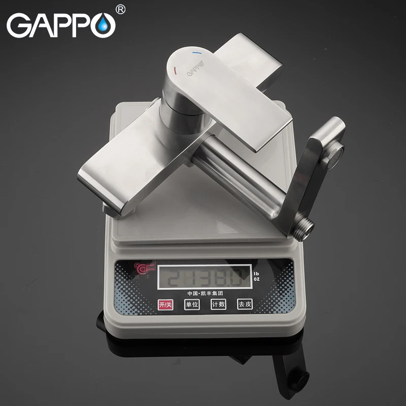 Хромированный смеситель для душа GAPPO настенный кран из нержавеющей стали