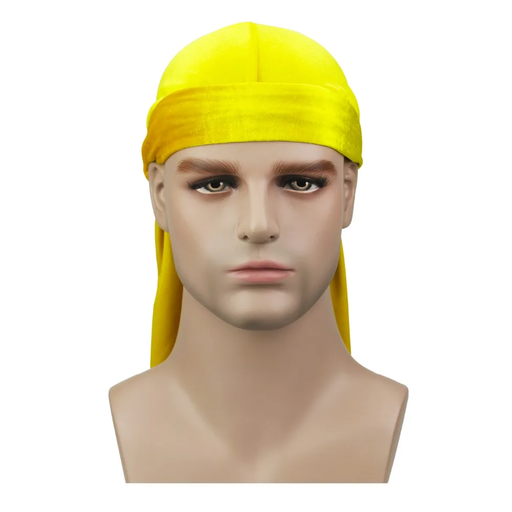 Премиум шелковистый Durag 360 540720 волн Экстра длинный хвост и широкие ремни для