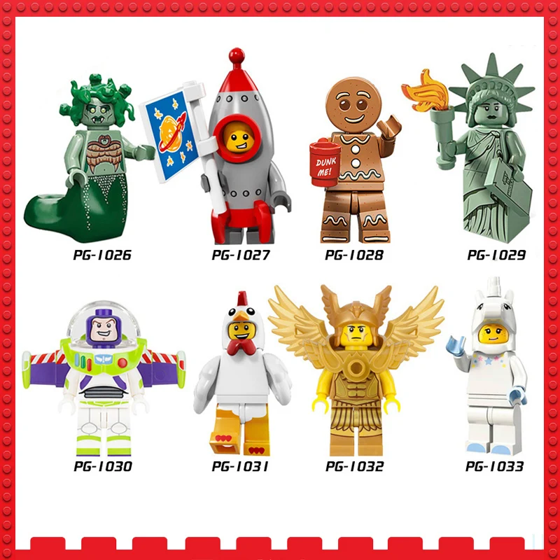 Строительные блоки Buzz Lightyear совместимые с legoINGly детские игрушки в виде единорога