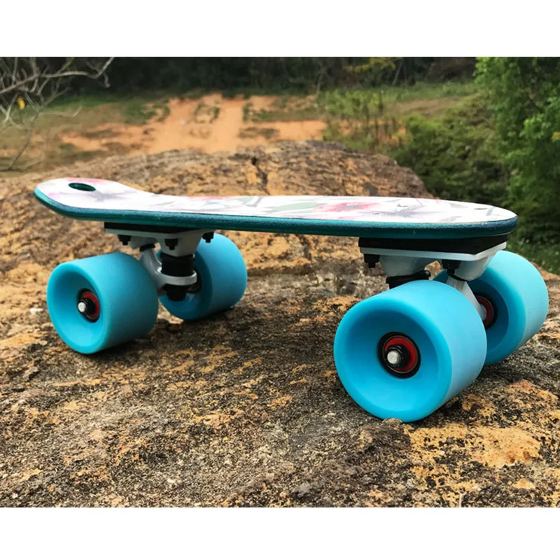 Мини 17 дюймов рыбы скейтборд клен профессиональный Longboard скейтборды полный для