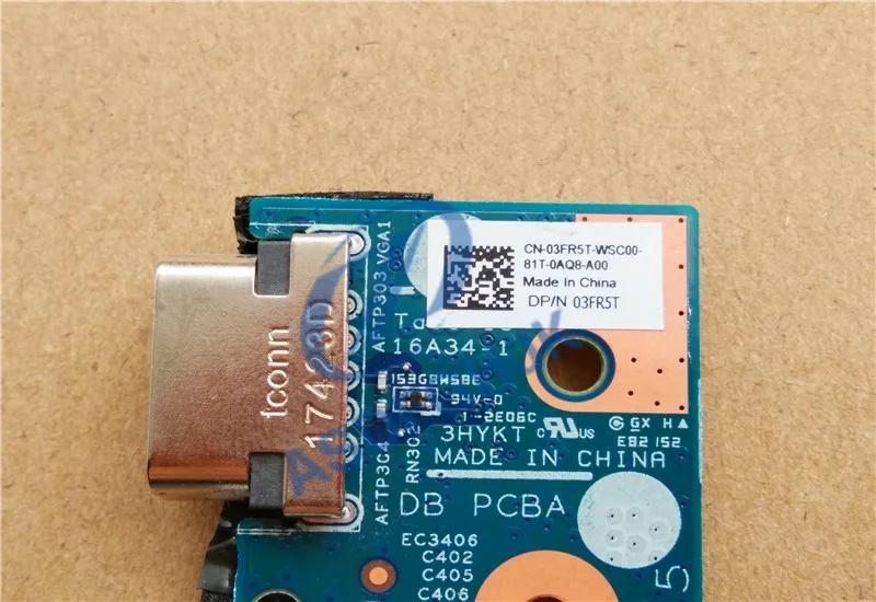 Для Dell Latitude 3480 SD слот USB VGA плата с кабелем 3FR5T 03FR5T 100% ТЕСТ ОК | Компьютеры и офис