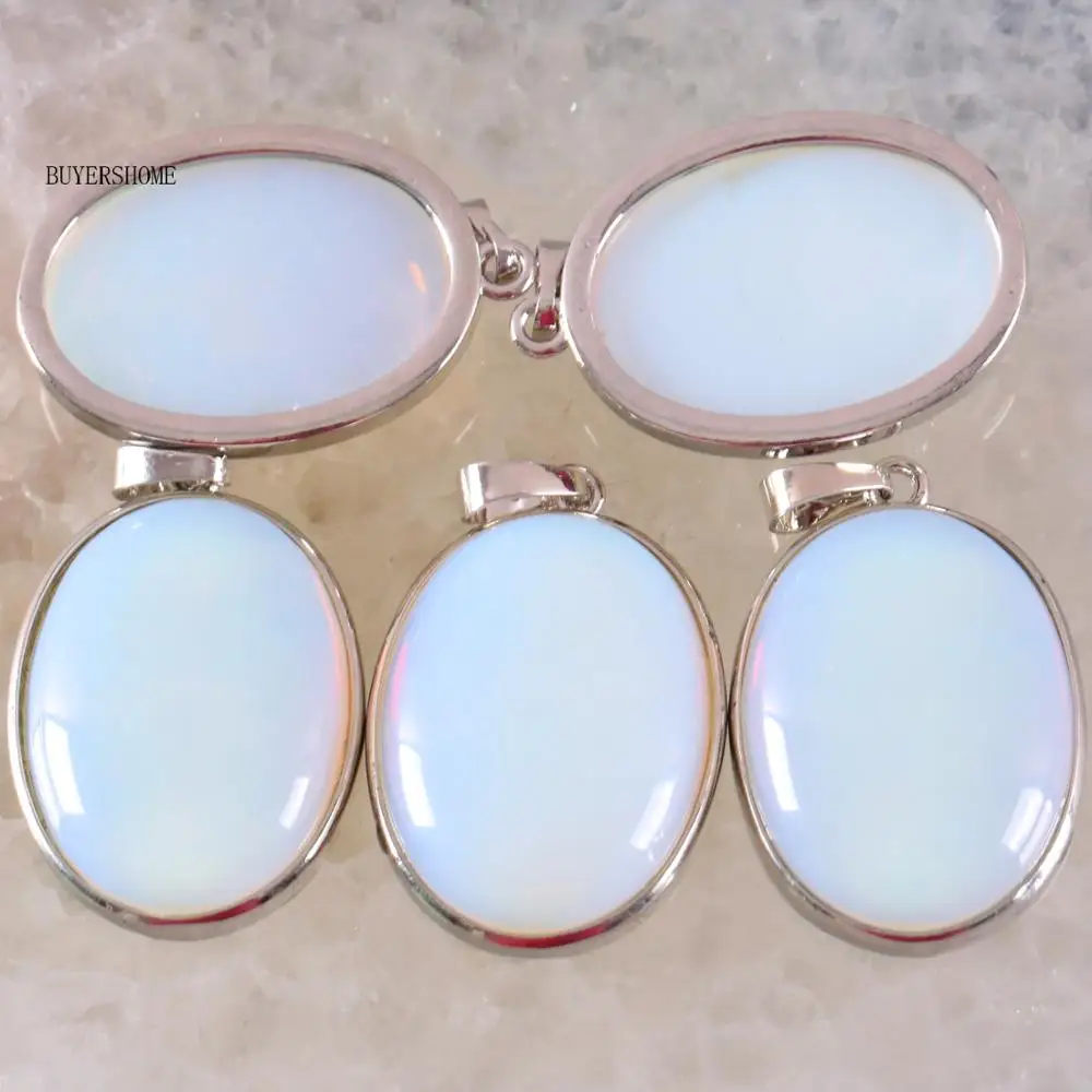 Женские украшения для ожерелья 10 шт. разноцветные овальные 25x35 мм бусины из