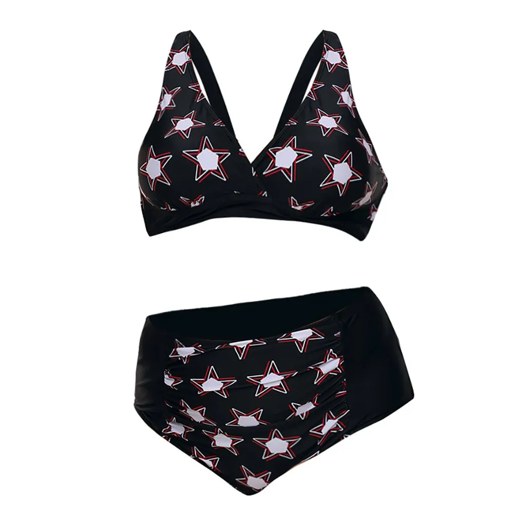SAGACE два предмета принт со звездами бикини мягкий пляжная одежда 2019 летний