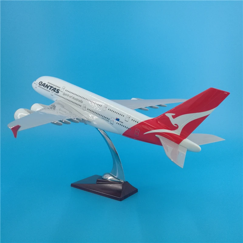 45 см A380 авиакомпании Австралии модель самолета QANTAS Air Австралия смолы с