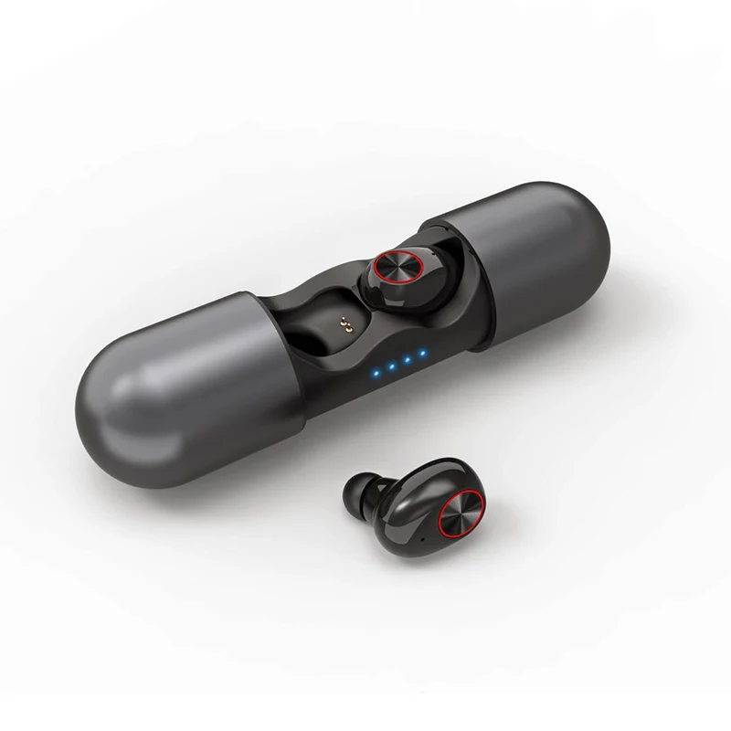 Мини TWS Super Bass Bluetooth 5 0 наушники беспроводные с двойным микрофоном для спорта ПК