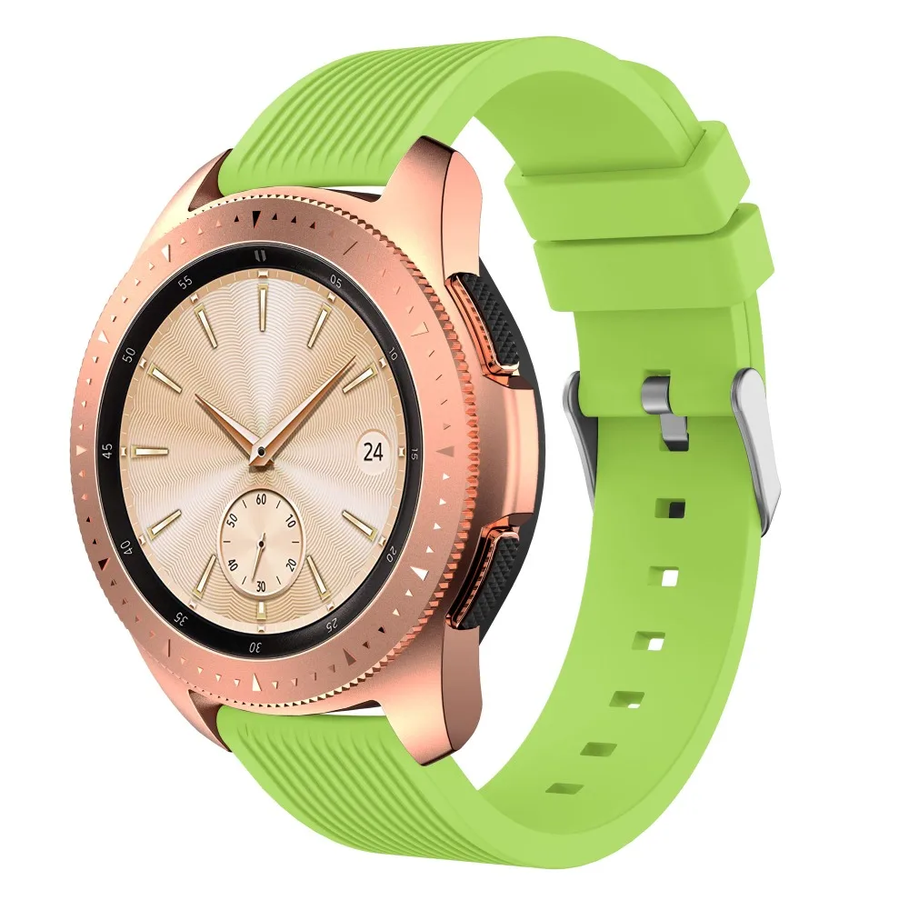 Силиконовый ремешок на запястье для samsung Galaxy Watch 46 мм 42 мм Active Active2 gear S3 S2 аксессуары для умных часов Спортивные товары