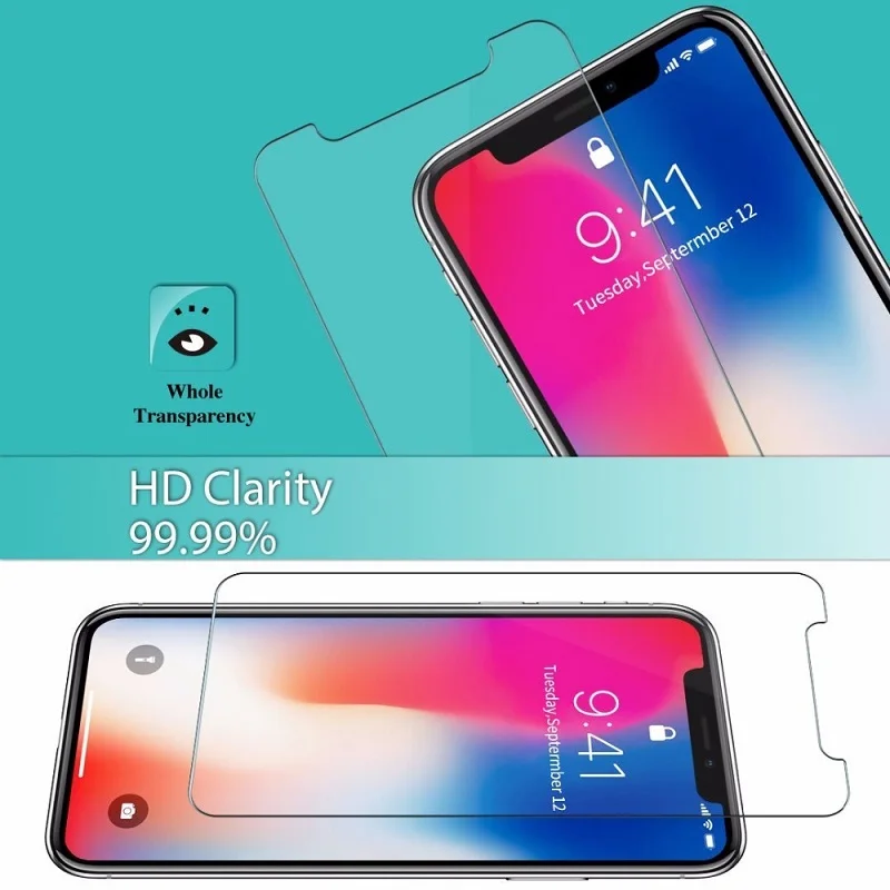 Защитное стекло для iPhone X закаленное на Защита экрана защитная пленка|Защитные