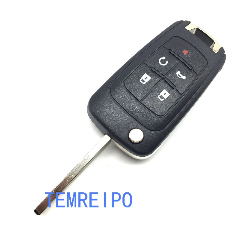 5 шт./партия сменные Складные пульты для дистанционного ключа с кнопками Chevrolet
