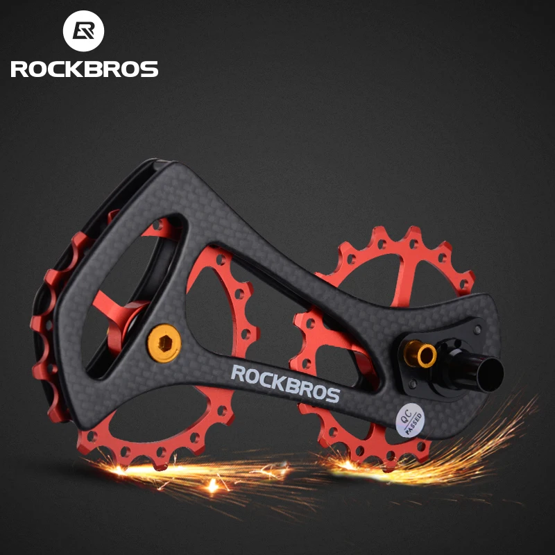 ROCKBROS MTB велосипед задний переключатель шкив колеса комплект 17 т углеродное