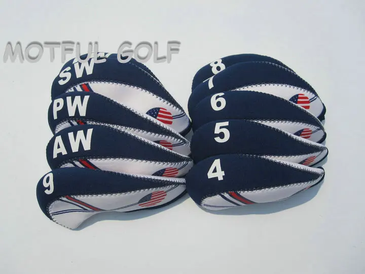 Неопреновые железные головные уборы для гольфа набор из утюга двухцветные с