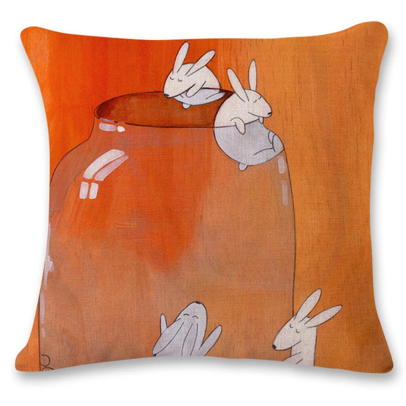 2019 детский стул с рисунком пингвина кролика жирафа поясничная подушка для