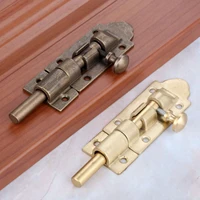1pc 12333mm antique brass door bolts antique vintage chinese hardware accessories wooden door bolts lock furniture hardware