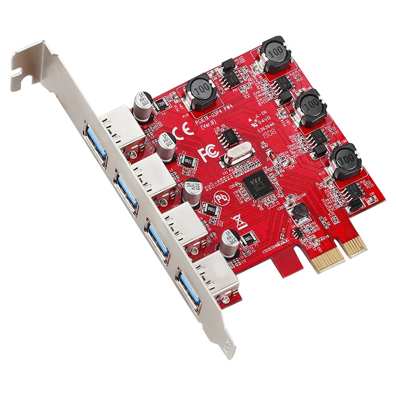 Плата расширения на 4 порта USB 3 0 PCIE 5 Гбит/с|Платы расширения| |