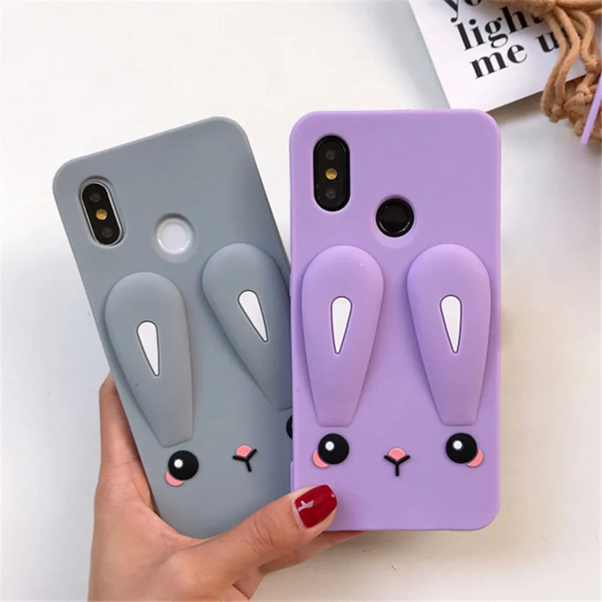 Милый мультяшный чехол для телефона Xiaomi Redmi Note 7 s мягкий силиконовый на заднюю