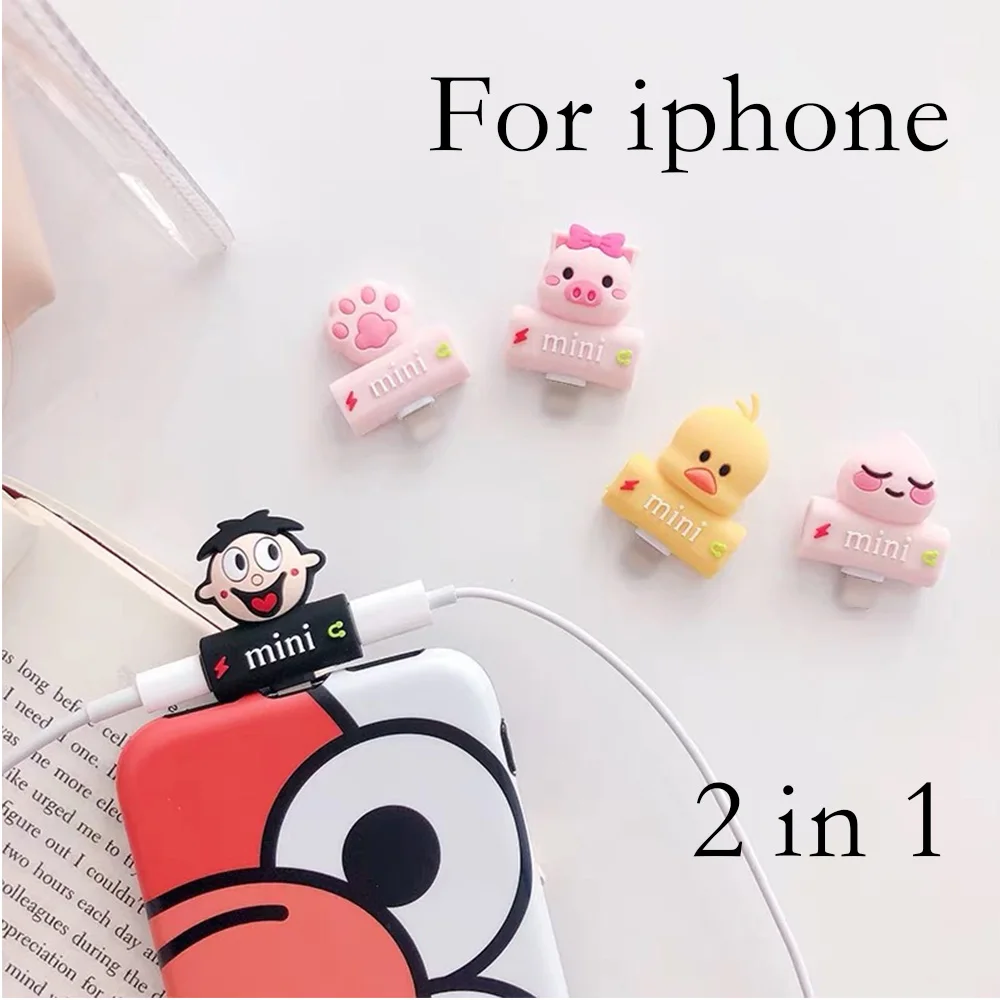 Мультипликационный адаптер для iphone 7 8 plus X 10 освещения на двойной разветвитель