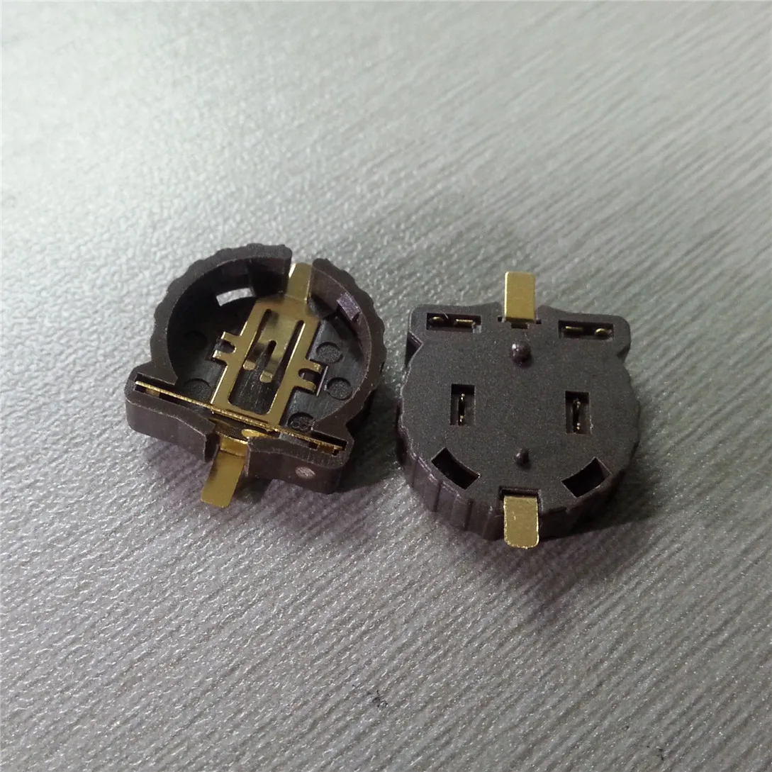 10 шт. держатель батареи CR1220 CR1225 3 в SMD посылка с покрытием и температурой|Кабельные
