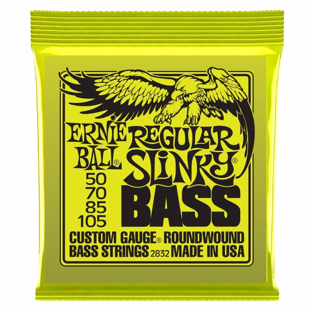 

Ernie Ball 2832 Regular Slinky Round Wound Bass Guitar Strings 50-105