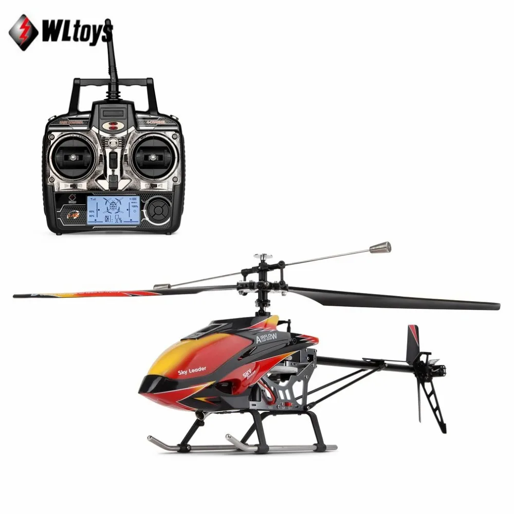 Wltoys V913 RC вертолет 2 4 г 4CH одно лезвие Встроенный гироскоп супер стабильный полет