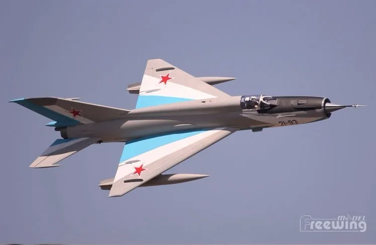 Freewing rc самолет Mig21 Mig-21 80 мм EDF реактивный комплект и сервоприводы