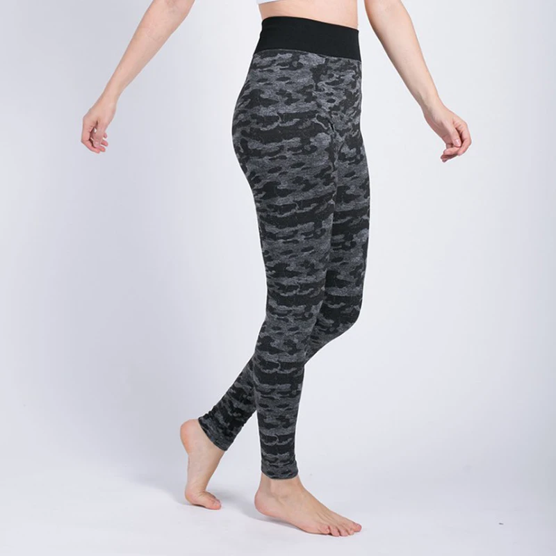 

RUGVEDG Europe United States Camouflage Leopard Women High Waist Yoga Pants Running Gym Leggings 5 Color Size S-XL