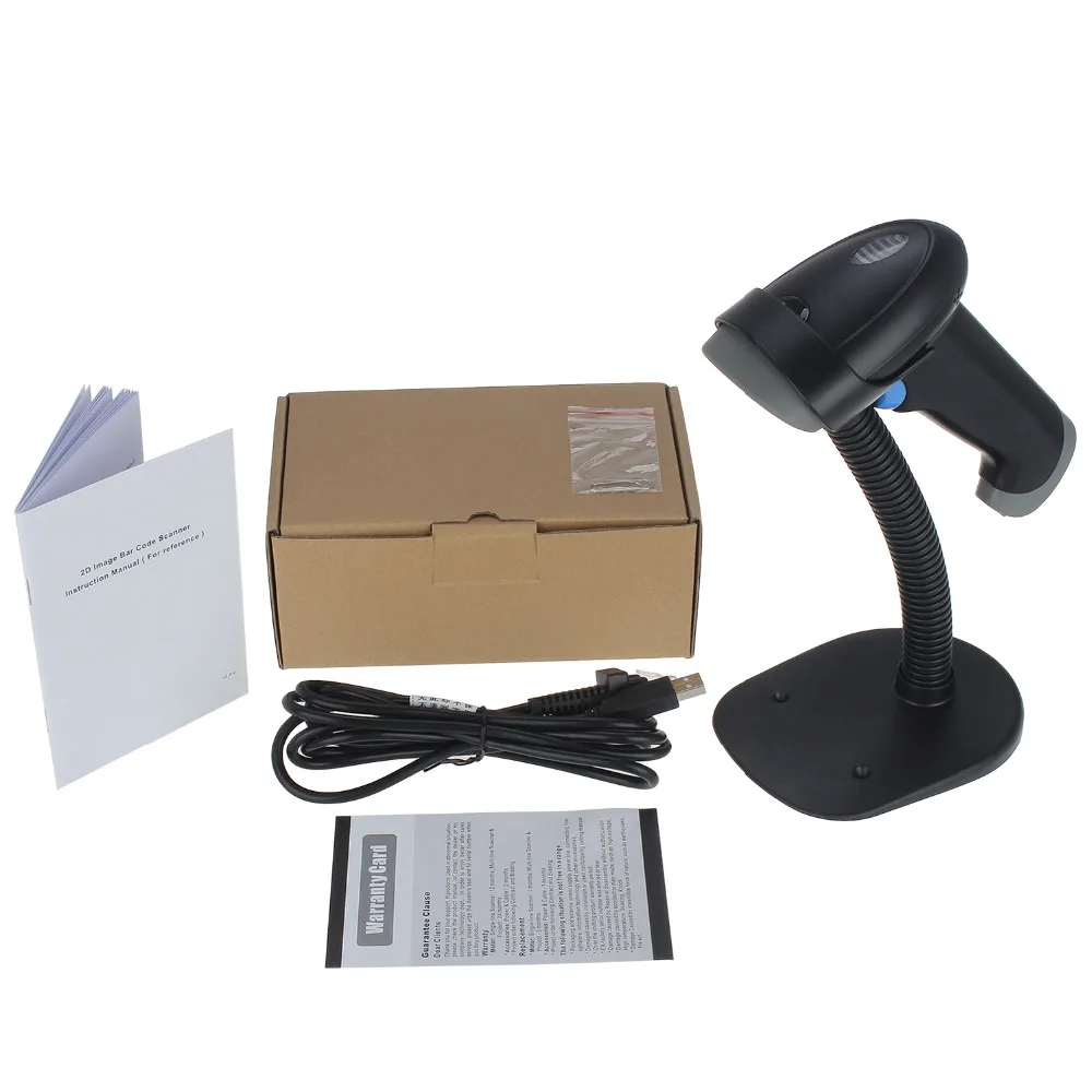 M4 Портативный 2D сканер штрих кода USB проводной ручной PDF417 DataMatrxi qr код экран